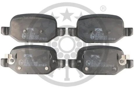 Тормозные колодки дисковые задние, комплект Optimal BP-12640