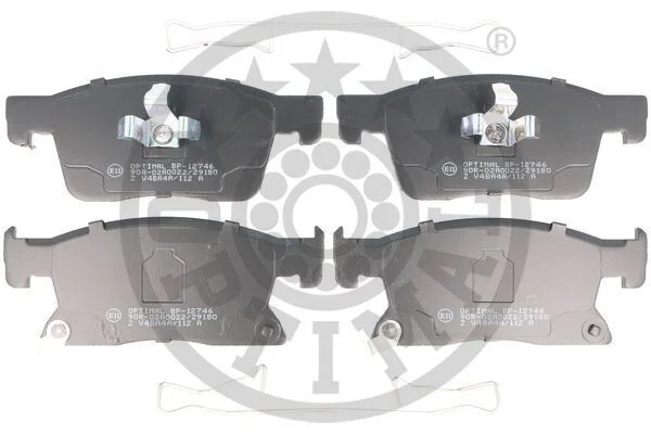 Тормозные колодки дисковые передние, комплект Optimal BP-12746 (фото 1)