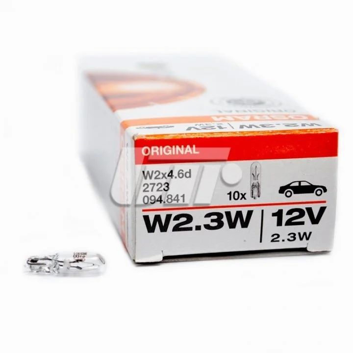 Лампа W2,3W 12V 2,30 W W2x4.6d FS STANDARD OSRAM 2723 (фото 1)