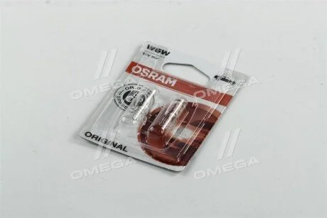 Лампа W5W 12V 5,20 W W2.1x9.5d BLI STANDARD OSRAM 282502B