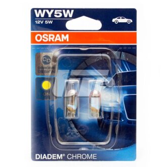 Лампа накаливания желтая WY5W 12V 5W OSRAM 2827DC-02B