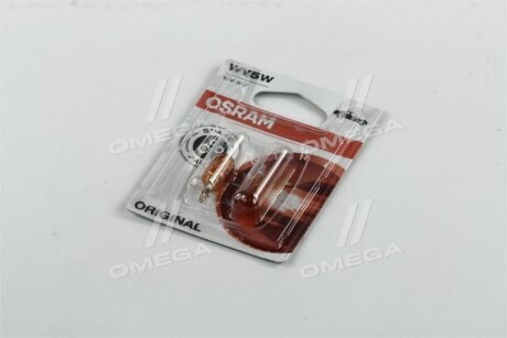 Лампа накаливания желтая WY5W 12V 5W OSRAM 2827 NA-02B