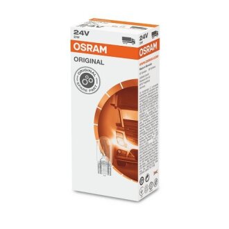 Лампочка накаливания W2W 24V 2W OSRAM 2840