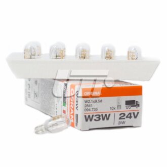 Лампа накаливания W3W 24V 3W OSRAM 2841