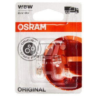 Лампа накаливания W5W 24V 5W OSRAM 2845-02B