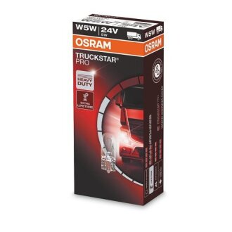 Лампа накаливания W5W 24V 5W OSRAM 2845TSP