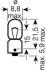 Лампа накаливания H5W 12V 5W OSRAM 3860 (фото 2)