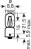 Лампа накаливания T4W 24V 4W OSRAM 3930-02B (фото 3)