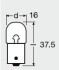 Лампа накаливания R5W 12V 5W OSRAM 5007ULT (фото 3)