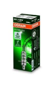 Лампа галогенная Ultra Life 12В H1 55Вт OSRAM 64150ULT