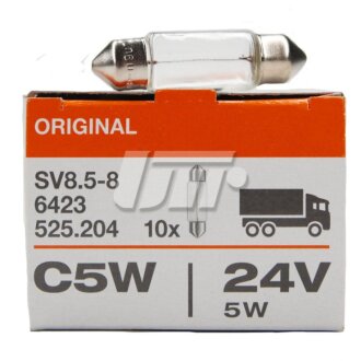 Лампа накаливания C5W 24V 5W OSRAM 6423