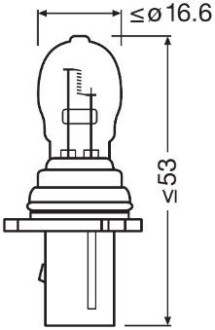 Лампа накаливания PSX26W 12V 26W OSRAM 6851