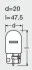 Лампа W21W 12V 21W W3x16d BLI2 STANDARD OSRAM 750502B (фото 4)