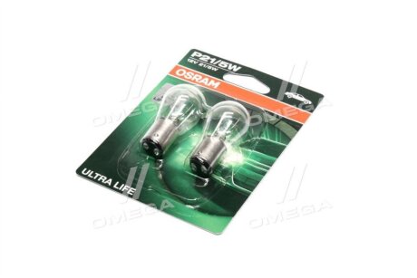 Лампа накаливания P21/5W 12V 21/5W OSRAM 7528ULT-02B