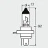Лампа галогенная 12В HB2 60/55Вт OSRAM 9003L (фото 2)