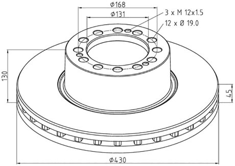 Диск тормозной PE AUTOMOTIVE 066.252-00A