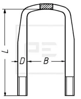 Стремянка ресори 220*81*М22 PE AUTOMOTIVE 105.170-00A