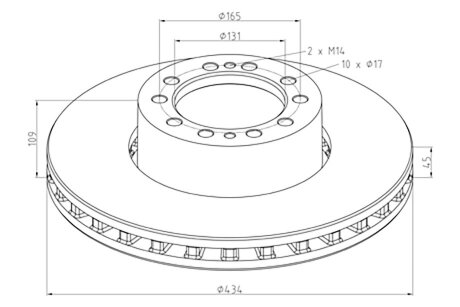 Диск тормозной PE AUTOMOTIVE 266.004-00A