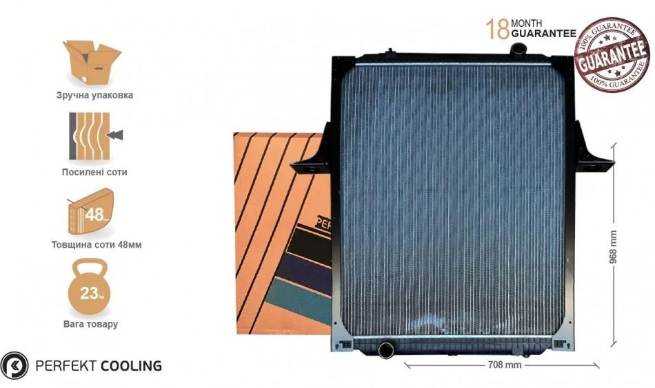 5010315842 Радиатор с рамой RVI Premium DCI Perfekt-cooling 121-RV5842-00 (фото 1)