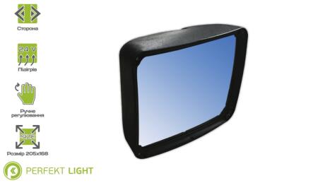 Ширококутне дзеркало без підігріву Daf ABS e-mark 1699013 PERFEKT LIGHT 203-DF1501