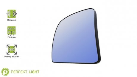 Вклад допоміжного дзеркала підігрів RH Man ZL12-57-017HR PERFEKT LIGHT 323-MN3112HR (фото 1)