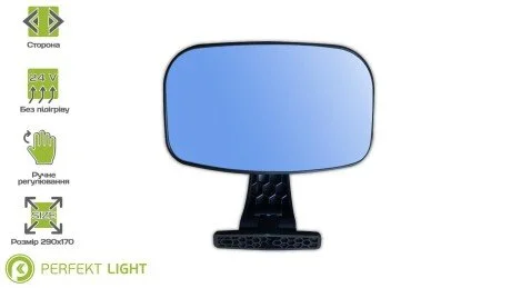 Дзеркало на двері з кронштейном Volvo e-mark ZL01-51-015 PERFEKT LIGHT 413-VL3901