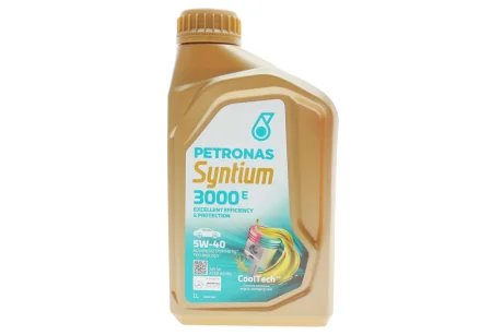 Олива 5W40 SYNTIUM 3000 E (1L) (MB 229.5/VW 502.00/505.00/LL-01/RN0700/RN0710) Petronas 70731E18EU