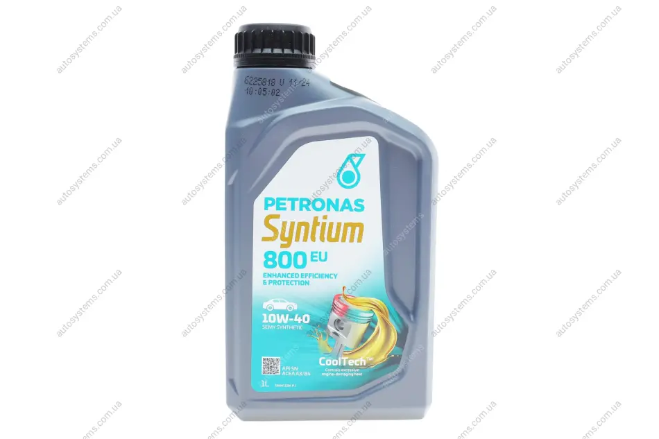 Олива 10W40 SYNTIUM 800 EU (1L) (MB 229.3/VW 501.01/505.00/RN0700/RN0710) Petronas 70732E18EU (фото 1)