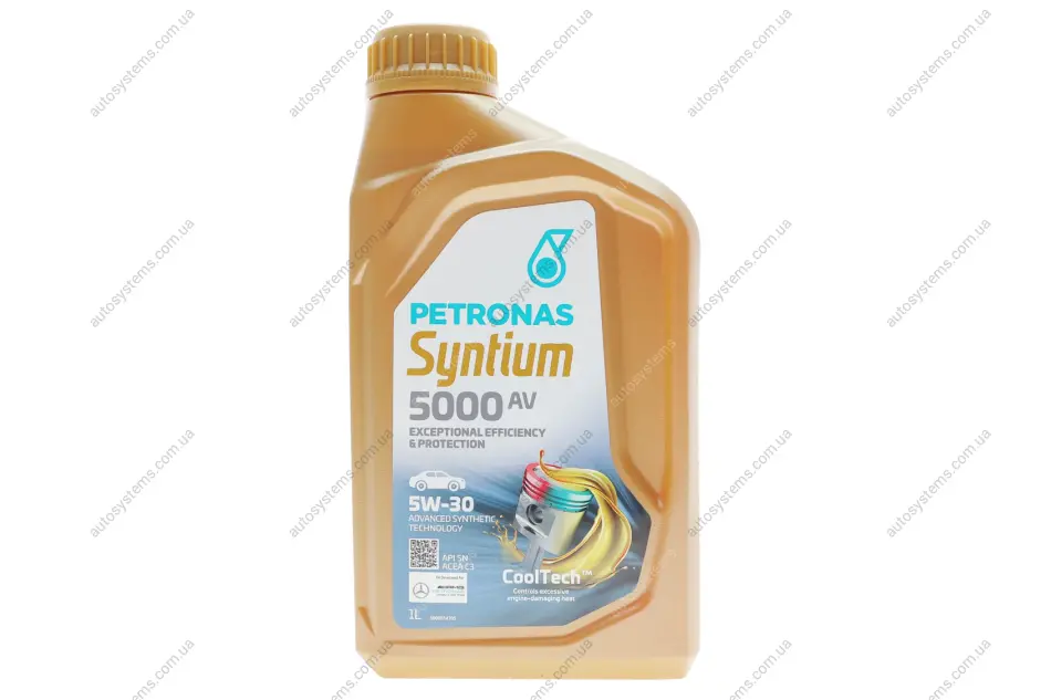 Олива 5W30 SYNTIUM 5000 AV (1L) (LL-04/VW 504 00/507 00/MB 229.51/Porsche C30) Petronas 70950E18EU (фото 1)