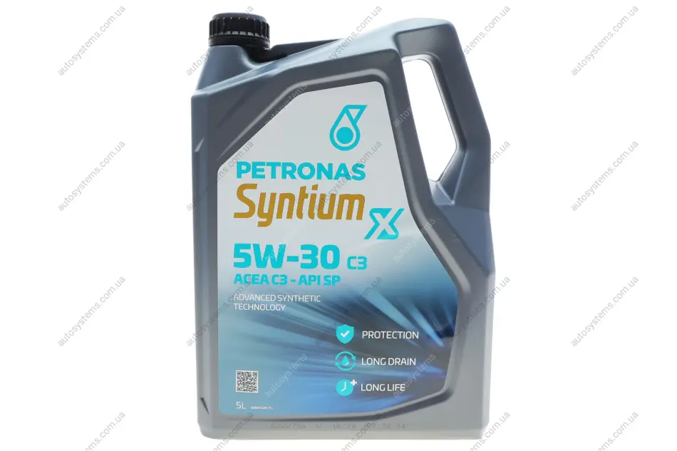 Олива 5W30 SYNTIUM X (5L) (ACEA C3) (API SP) Petronas 71004M12EU (фото 1)