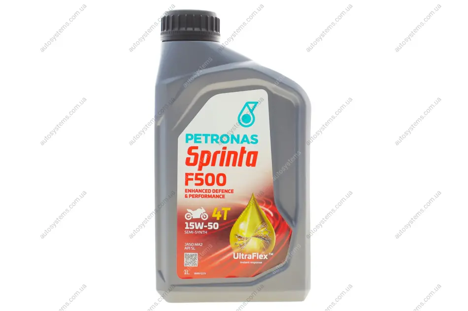 Олива 15W50 SPRINTA F500 4T (1L) (API SL/JASO MA2) Petronas 73127E15EU (фото 1)