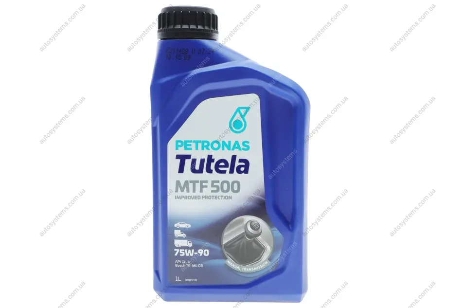 Олива 75W90 TUTELA MTF 500 (1L) (ZF TE-ML 08) (API GL-4) Petronas 76637E15EU (фото 1)