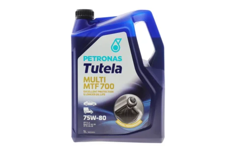 Олива 75W80 TUTELA MULTI MTF 700 (5L) (API GL-4/Fiat 9.55550-MZ12/BMW MTF LT-2/LT-3/LT-4) Petronas 76640M12EU