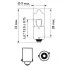 Лампа накаливания H6W 12V 6W PHILIPS 12036CP (фото 3)