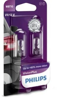 Лампа накаливания W6W 12V 6W PHILIPS 12040VPB2