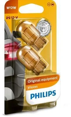 Лампа накаливания желтая WY21W 12V 21W PHILIPS 12071B2 (фото 1)