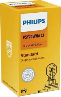Лампа накаливания желтая PSY24W 12V 24W PHILIPS 12188NAC1