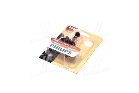 Лампа галогенная Vision +30% 12В H4 60/55Вт +30% PHILIPS 12342PRB1