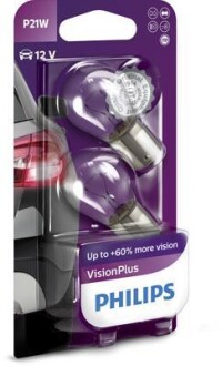 Лампа накаливания P21W 12V 21W PHILIPS 12498VPB2