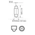 Лампа розжарювання C5W Vision 5W цоколь SV8,5 PHILIPS 12844CP (фото 4)