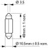 Лампа накаливания C10W 12V 10W PHILIPS 12866CP (фото 3)