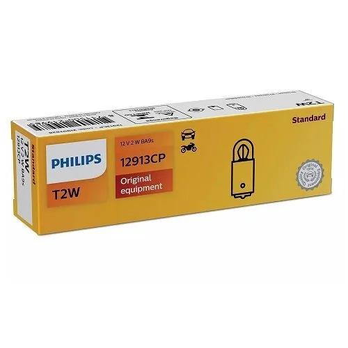 Лампа накаливания T2W 12V 2W PHILIPS 12913CP (фото 1)
