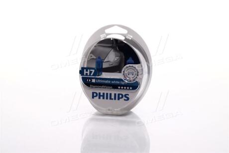 Лампа галогенная Diamondvision 12В H7 55Вт PHILIPS 12972DVS2