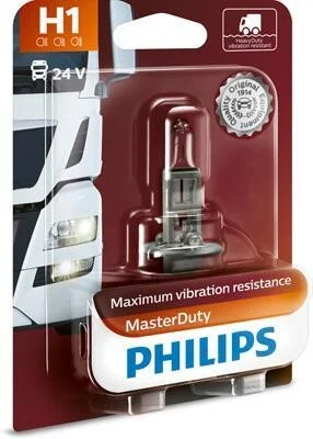 Лампа галогенная Philips Masterduty 24В H1 70Вт PHILIPS 13258MDB1 (фото 1)