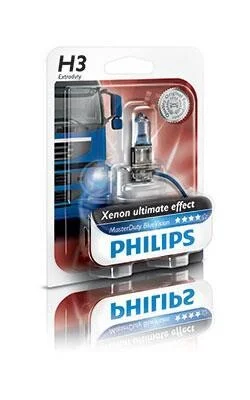 Лампа галогенная Philips Masterduty Bluevision 24В H3 70Вт PHILIPS 13336MDBVB1 (фото 1)