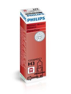 Лампа галогенная Masterduty 24В H3 70Вт PHILIPS 13336MDC1