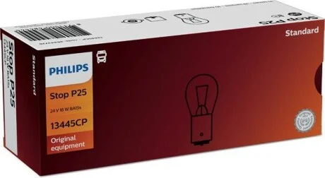 Лампа накаливания Stop P25 24V 18W PHILIPS 13445CP