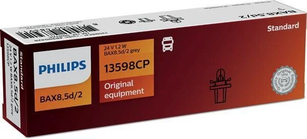 Лампочка накаливания BAX 24V 1,2W PHILIPS 13598CP (фото 1)