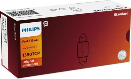 Лампа накаливания K (18W) 24V 18W PHILIPS 13807CP
