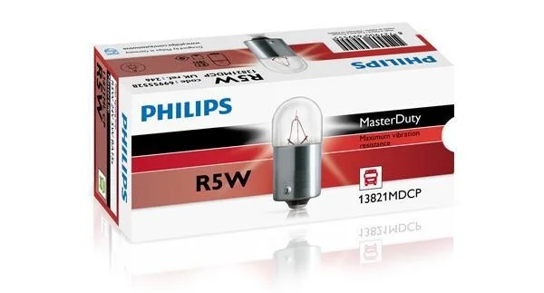 Лампа накаливания R5W 24V 5W PHILIPS 13821MDCP (фото 1)
